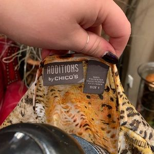 Chico's Tops - Gold animal print blouse Chico's Tops - Gold animal print blouse